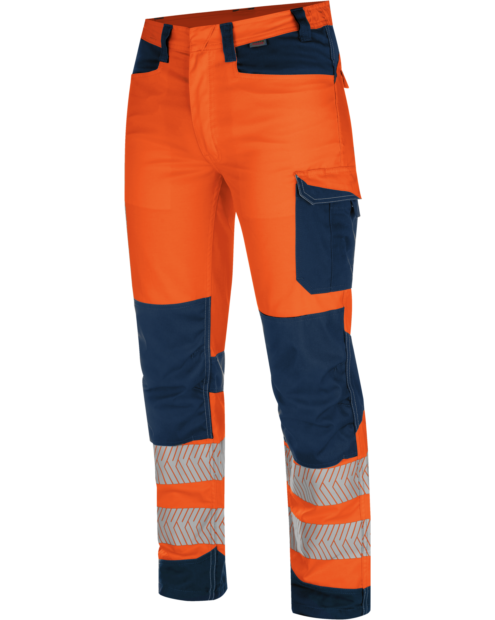 Pantalón Alta Visibilidad Fluo Naranja/Azul