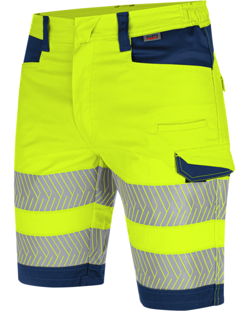 Bermuda Alta Visibilidad Fluo Amarillo/Azul