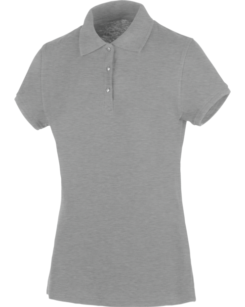 Polo Manga Corta Mujer Job+ Gris