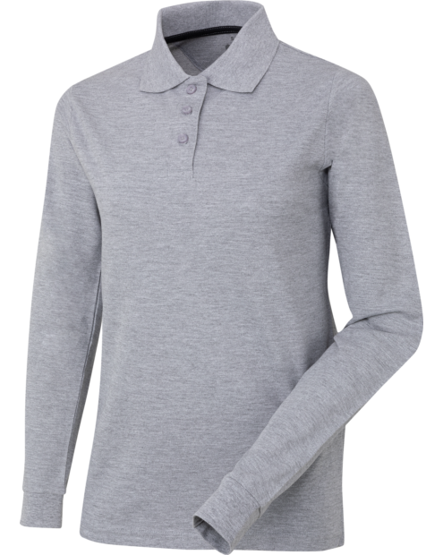 Polo Manga Larga Job+ Mujer Gris