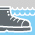 Simbolo calzado resistente a la inmersión
