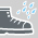 Símbolo de calzado de seguridad impermeable