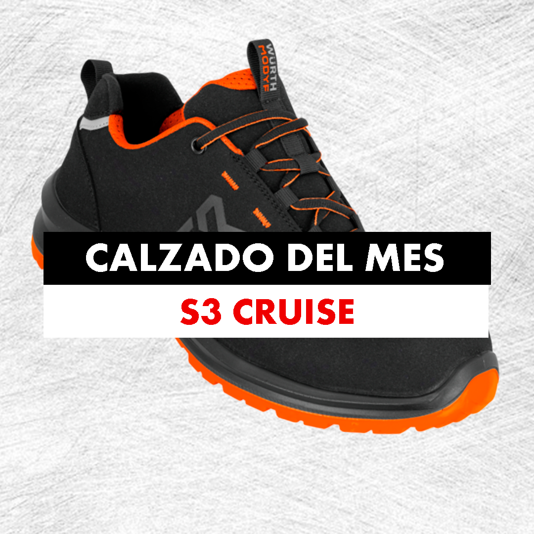 Zapato de seguridad s3 Cruise negro naranja